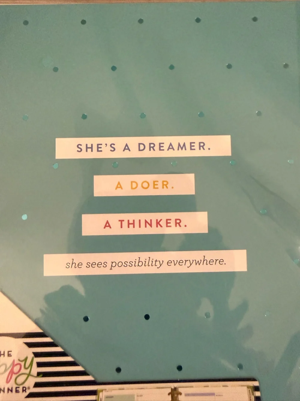 The Happy Planner She’s A Dreamer, A Doer, A Thinker Calendar Extension Pack